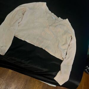 American Eagle Outfitters Light Pink Cardigan Sweater
